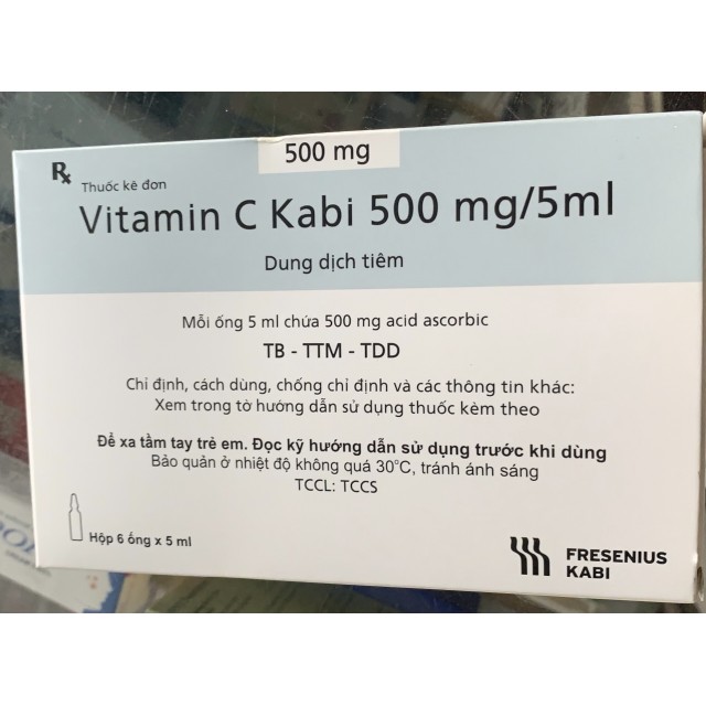 Vitamin C Inj Kabi 500Mg/5Ml H/  6 Ống