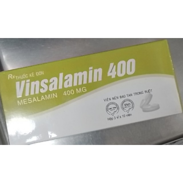 Vinsalamin 400 mg H/ 30 viên (Mesalamin 400mg)