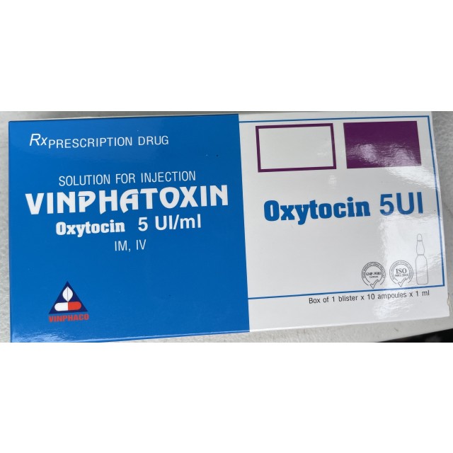 Vinphatoxin ( Oxytocin 5UI/ml IM IV) H/10 ống 1 ml