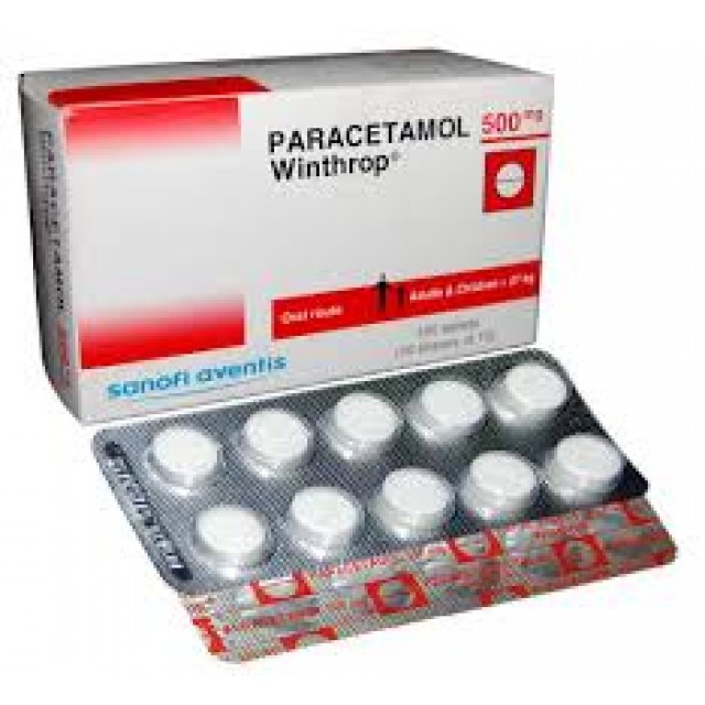 Paracetamol winThrop 500mg H/100 v
