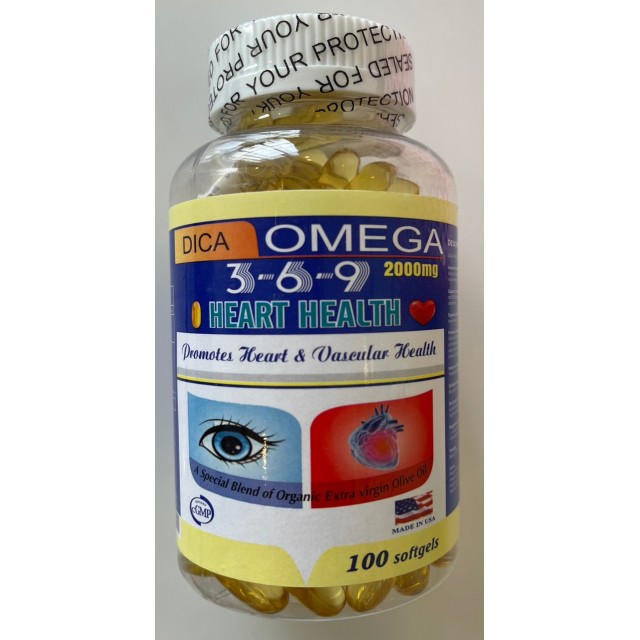 Dica Omega369 H/100 viên ( hỗ trợ tim mạch, chống đột quỵ)