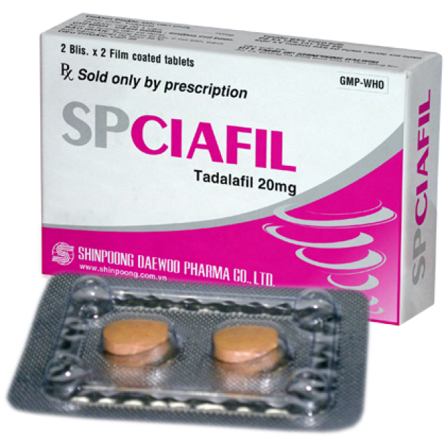SPCIAFIL 20 mg H/4 viên ( thuốc rối loạn cương dương)