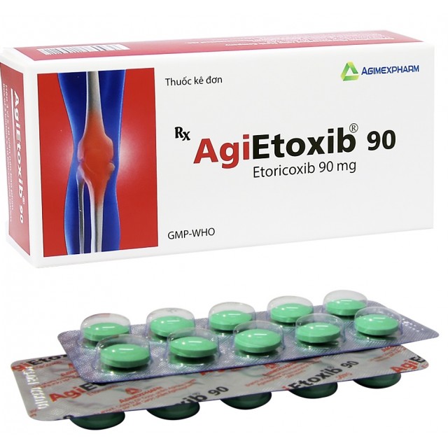 AGIETOXIB 90mg (Etoricoxib 90 mg) H/ 30 viên ( kháng viêm)