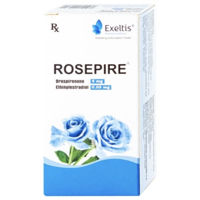 Rosepire 3mg/0.03mg (Xanh) (thuốc tránh thai hằng ngày) H/ 28 viên