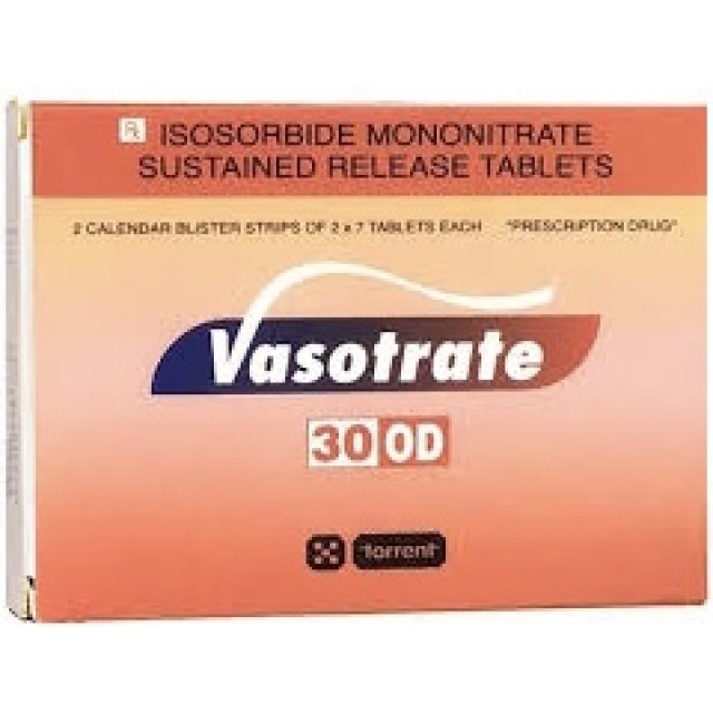 Vasotrate 30mg H/28 viên (phòng cơn đau thắt ngực)