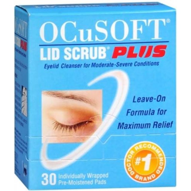Ocusoft Plus Pad H/30 miếng bông vệ sinh mí mắt