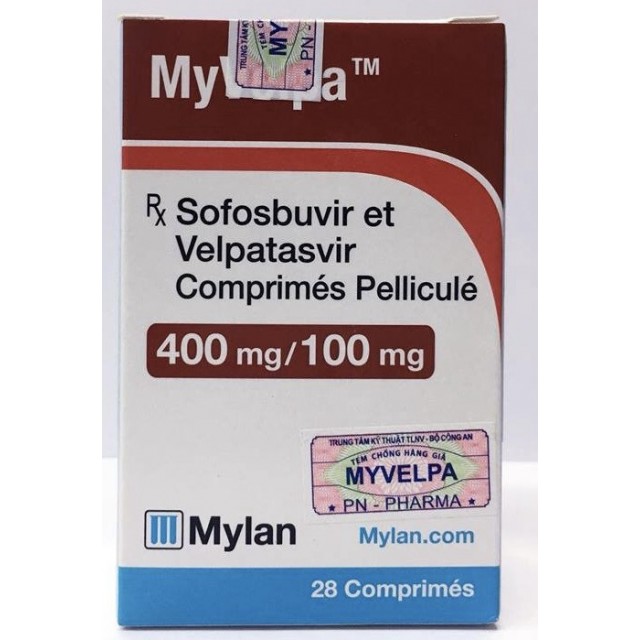 Myvelpa 400/100mg H/28 viên - Thuốc điều trị Viêm gan C