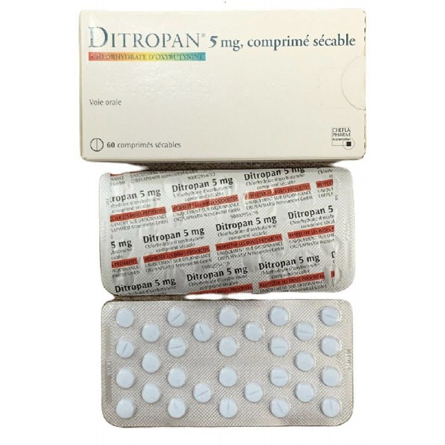 Ditropan 5mg H/60 viên ( trị Tiểu gấp ở phụ nữ, tiểu són)