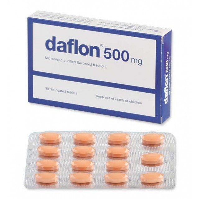 DAFLON 500 mg H/60 viên làm bền thành mạch