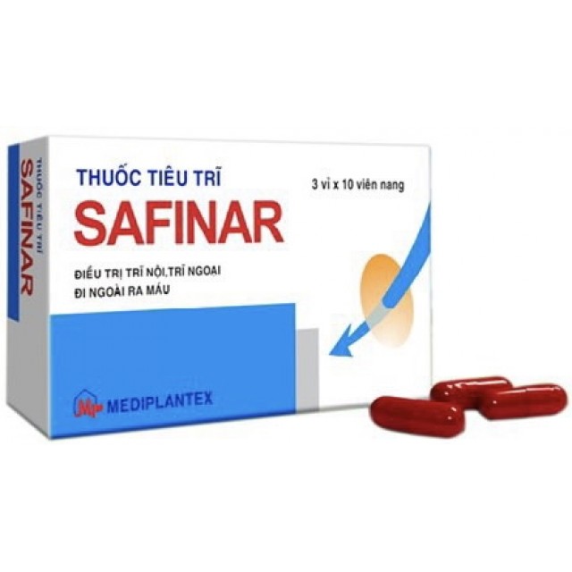 Thuốc tiêu trĩ Safinar H/30 viên