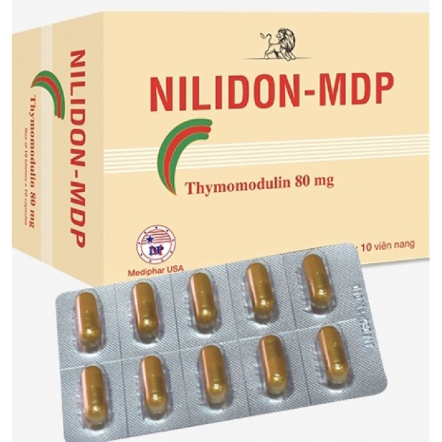 Nilidon MDP (Thymomodulin 80 mg) H/100 viên Giúp tăng sức đề kháng