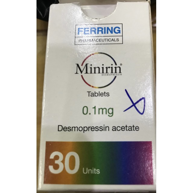 Minirin 0.1mg Lọ /30 viên (trị đái tháo nhạt, tiểu đêm)