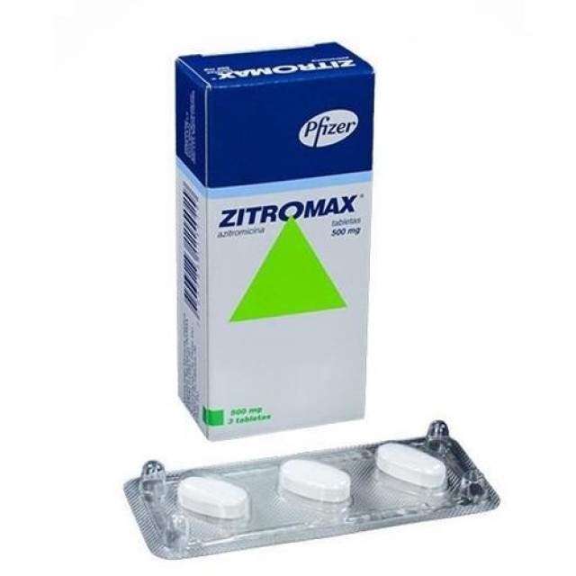 Zitromax 500 mg H/3 viên