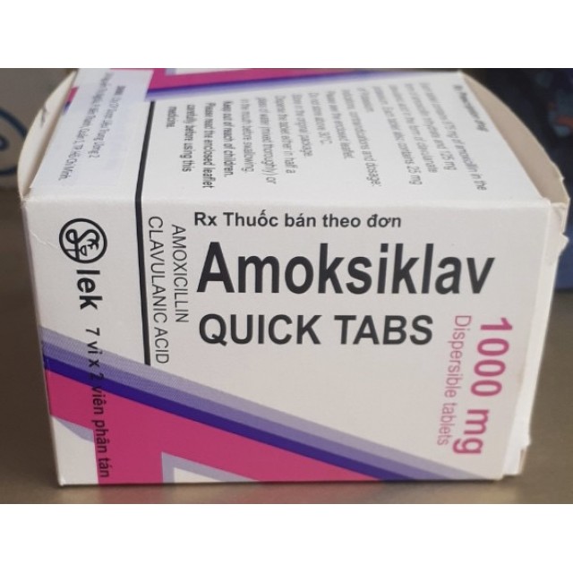 Amoksiklav Quicktabs 1000mg H/14 viên