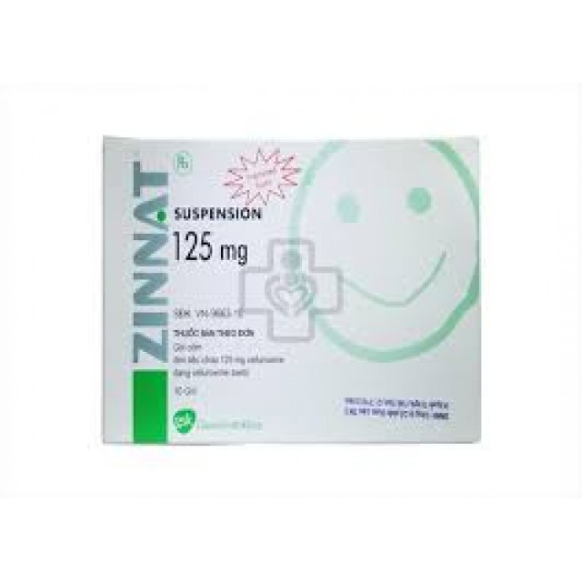 ZINNAT Sus Sac125 mg/5 ml H/10 goi