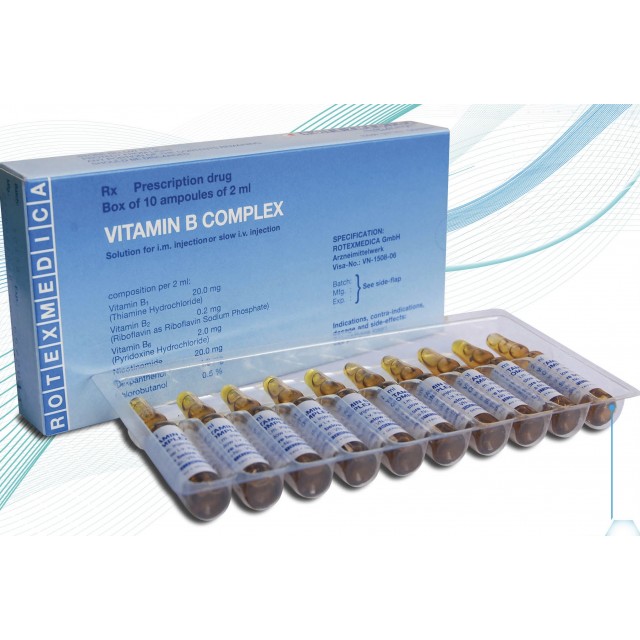 Vitamin B Complex H/10 ống 2 ml ( Đức) INJ