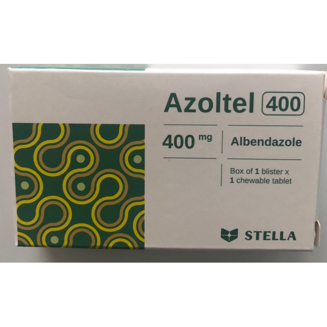 Azoltel 400 (Albendazol Stada 400 mg) (Lốc/10 hộp x1 viên)