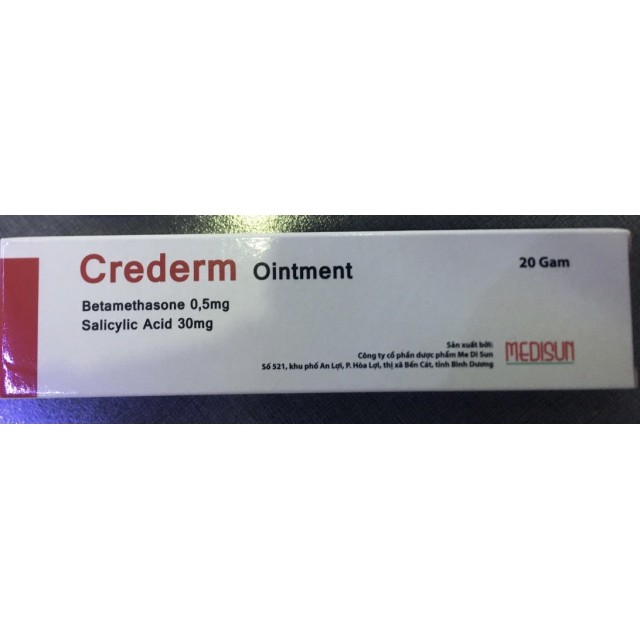 Crederm Ointment type 20 g (Thuốc điều trị viêm da, vảy nến, chàm, ngứa,)