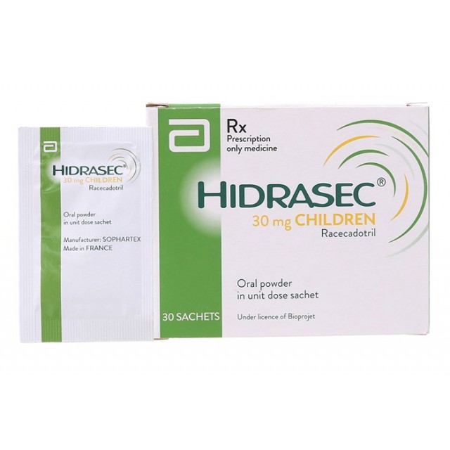 Hidrasec 30mg H/30 gói (Thuốc trị tiêu chảy)