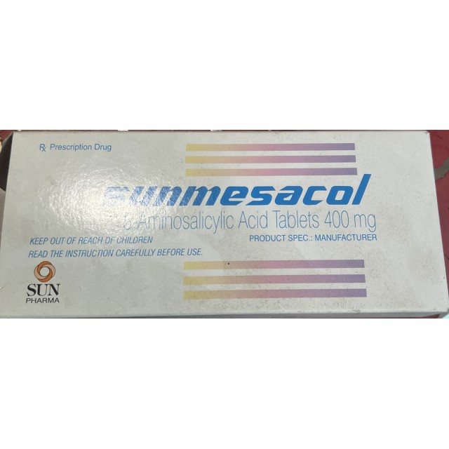 Sunmesacol 400mg H/ 50 viên (điều trị viêm loét đại tràng cấp tính)