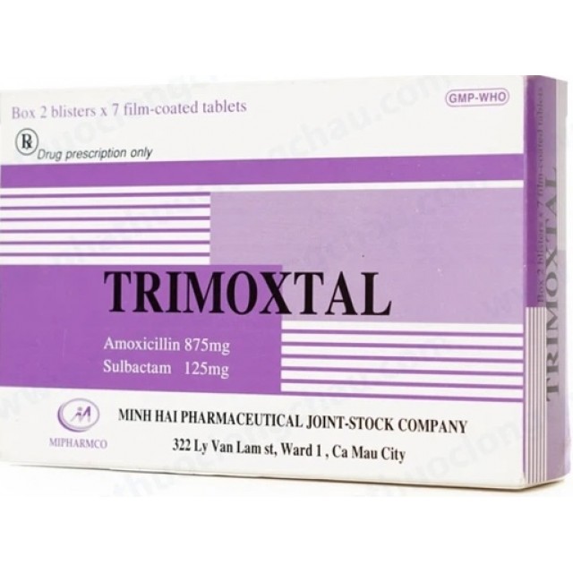 Trimoxtal 875/125 H/14 viên
