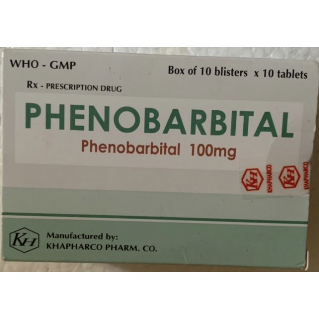 Phenobarbital 100mg H/100 viên Khapharma - Thuốc điều trị động kinh 