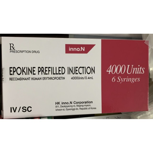 Epokine 4000 IU/0.4ML H/6 bơm tiêm ( điều trị thiếu máu do suy thận mạn)