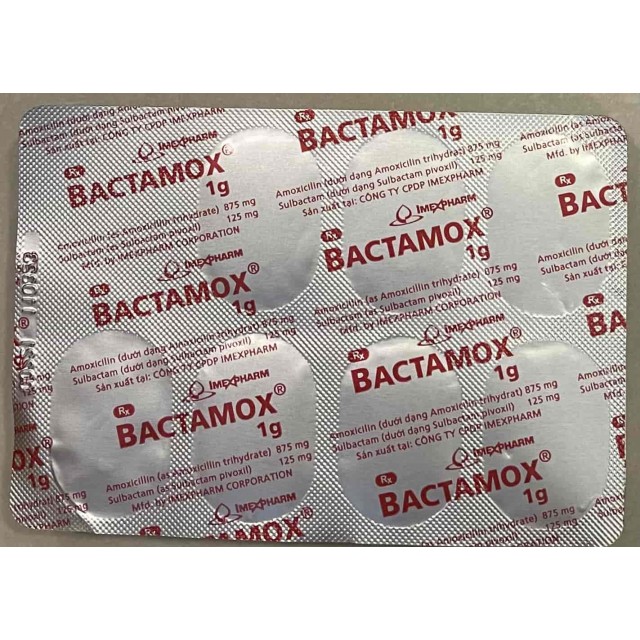Bactamox 1G Imexpharm H/14 viên 