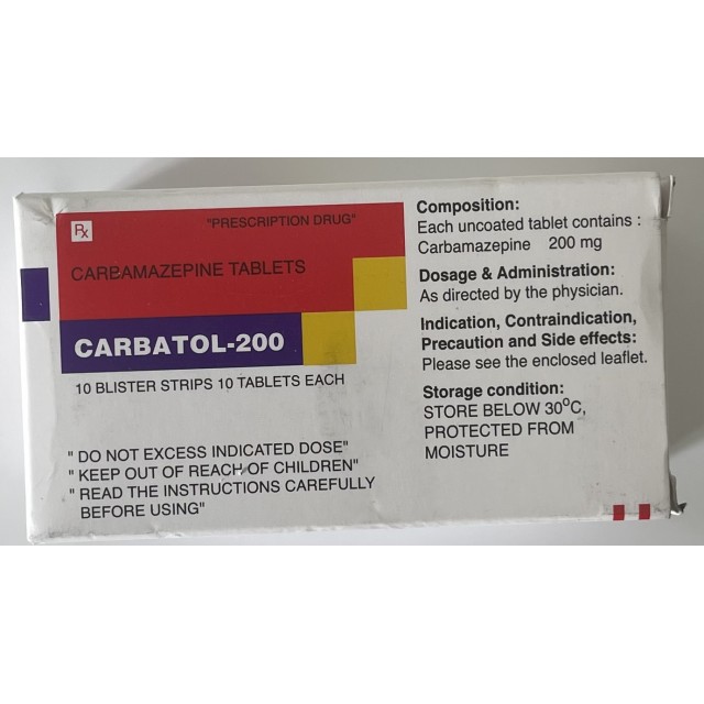 CARBATOL-200 H/100 VIÊN (TRỊ ĐỘNG KINH)