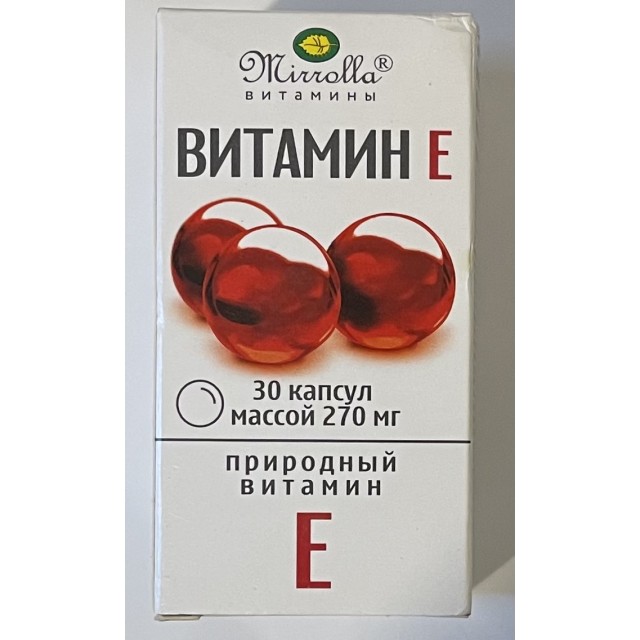 Vitamin E đỏ 270mg Mirrolla Nga H/30 viên