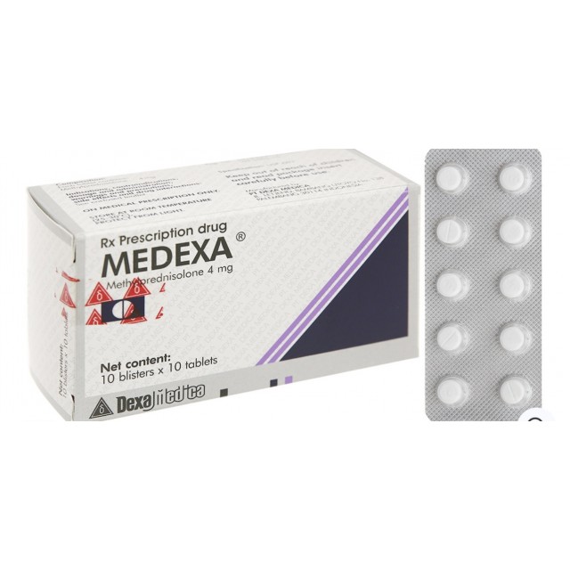 Medexa 4mg H/100 viên (thuốc kháng viêm, ức chế miễn dịch)