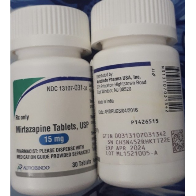 Mirtazapine USP 15mg H/30 viên (Thuốc điều trị trầm cảm) ẤN 