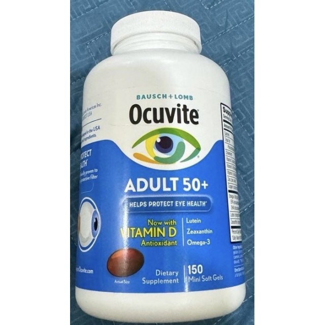 Ocuvite Adult 50+ H/150 viên (Vitamin và khoáng chất thiết yếu cho mắt)