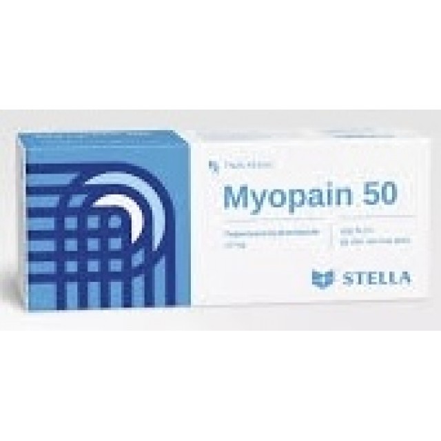 Myopain 50 mg H/50 viên ( Thuốc điều trị co cứng sau đột quỵ)