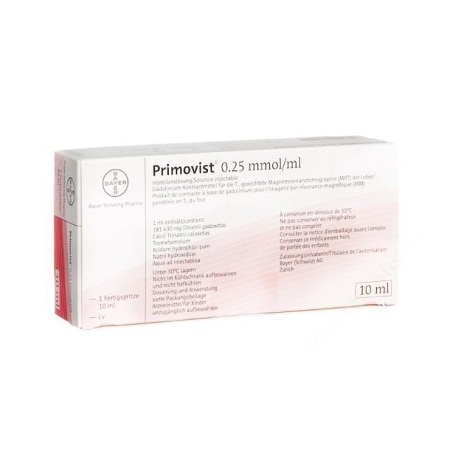 PRIMOVIST 0.25MMOL/ML H/1 bơm tiêm