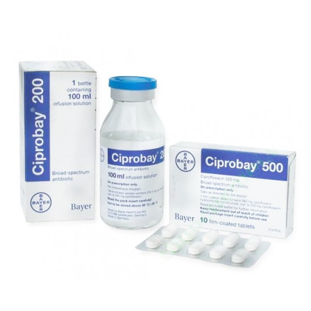 CIPROBAY IV Inj 200 MG 100 ml H/1 lọ