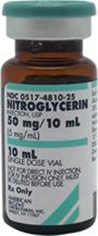 Nitroglycerin Inj 50mg / 10ml H/1 lọ