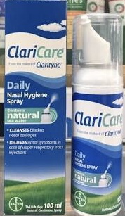 Claricare Daily Spray 100ml - Xịt mũi giúp vệ sinh mũi hiệu quả