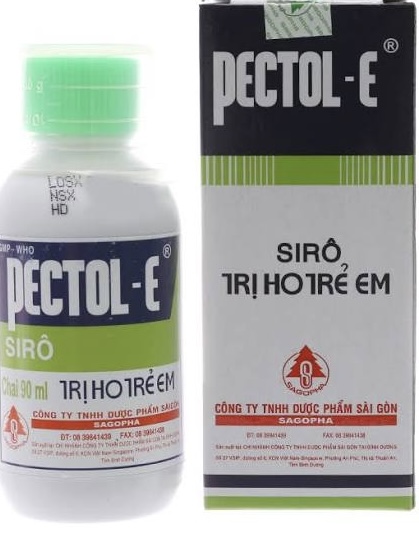 Pectol-E chai 90ml siro điều trị ho cảm, viêm phế quản cho trẻ em