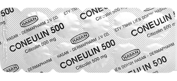 Coneulin 500mg (Citicoline 500mg Hasan) H/10 viên (Điều trị các bệnh về não cấp tính)