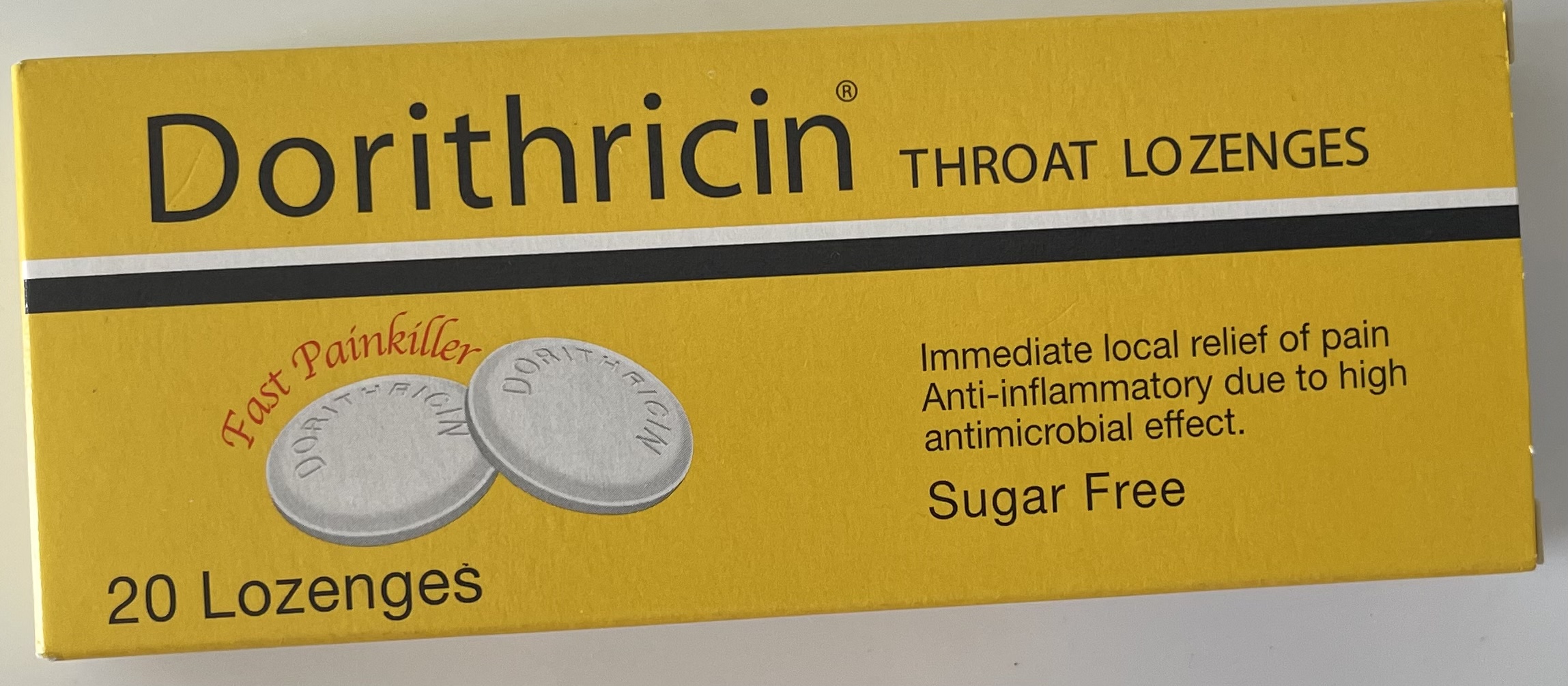 Viên ngậm Dorithricin trị viêm họng H/20 viên