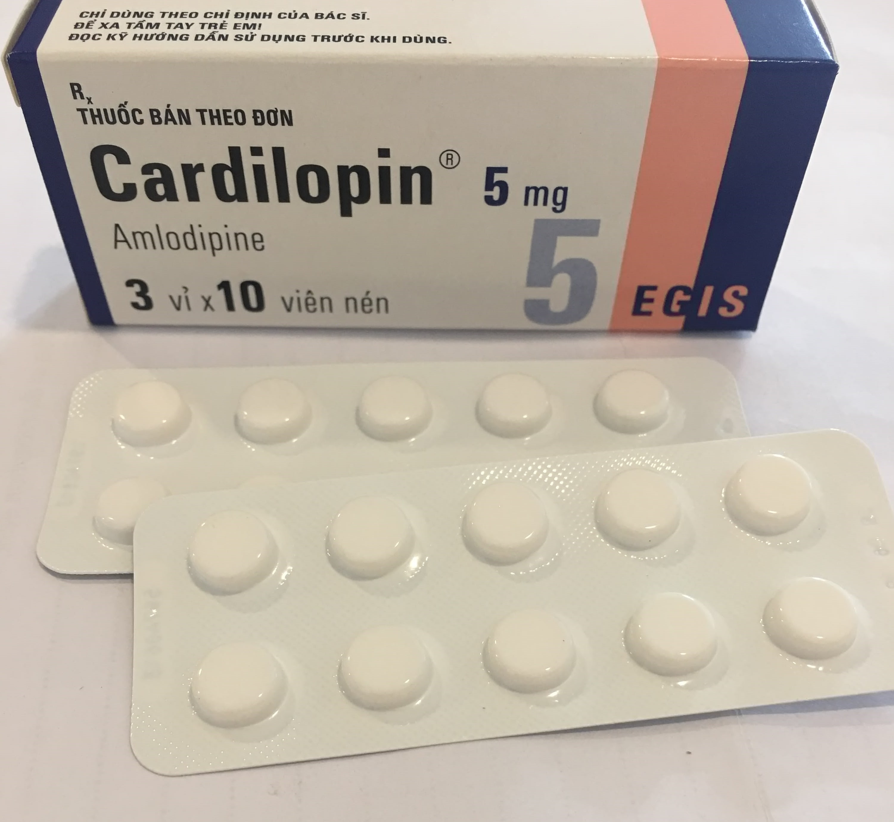 Cardilopin 5 mg Egis H/30 viên