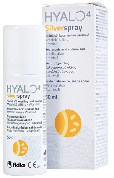 Hyalo4 Silver Spray H/1 chai 50ml ( xịt trên vết thương, chống nhiễm trùng, mau lành)