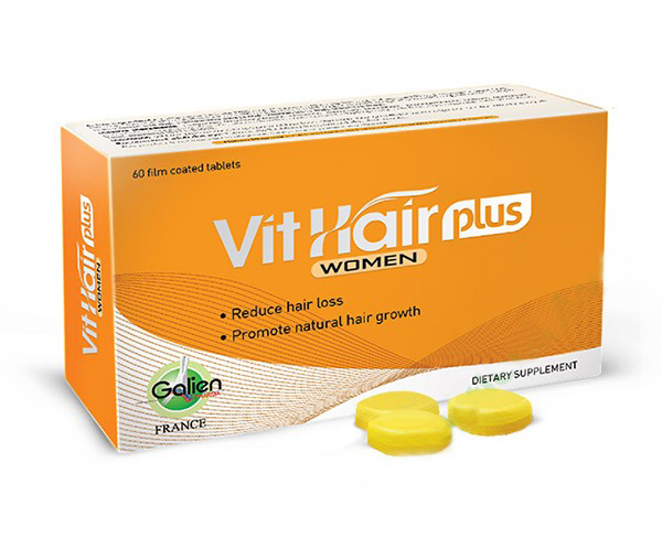 Thực phẩm chức năng dạng viên dùng ngăn rụng tóc cho nữ Vit Hair Plus Women  từ thảo dược và các vitamin thiết yếu cung cấp đầy đủ dưỡng chất nuôi tóc,