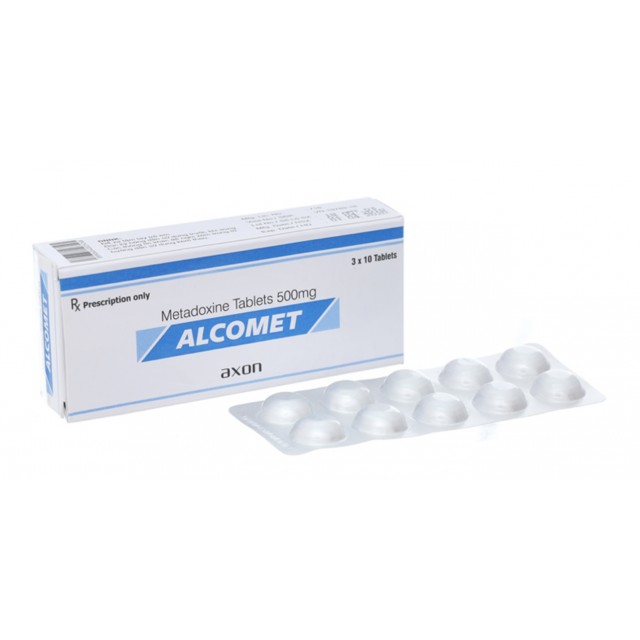 Alcomet 500mg H/30 viên (giải độc rượu, hỗ trợ trị bệnh lý về gan)