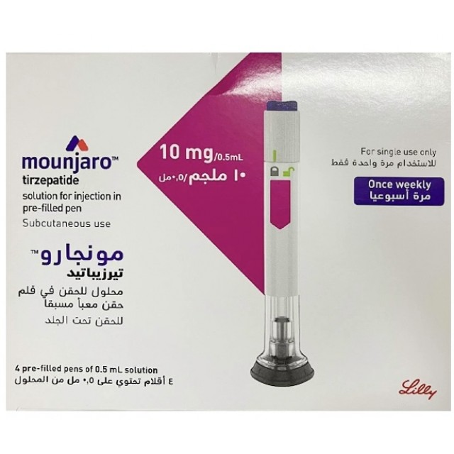 Mounjaro 10mg/0.5ml H/4 bút (đái tháo đường týp 2 tiêm mỗi tuần một lần)