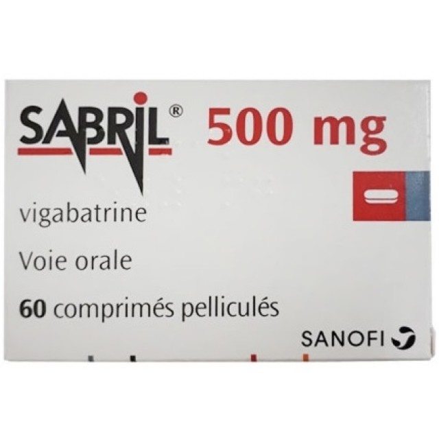 Sabril 500mg( Vigabatrin 500 mg) H/60 viên ( thuốc chống động kinh) 