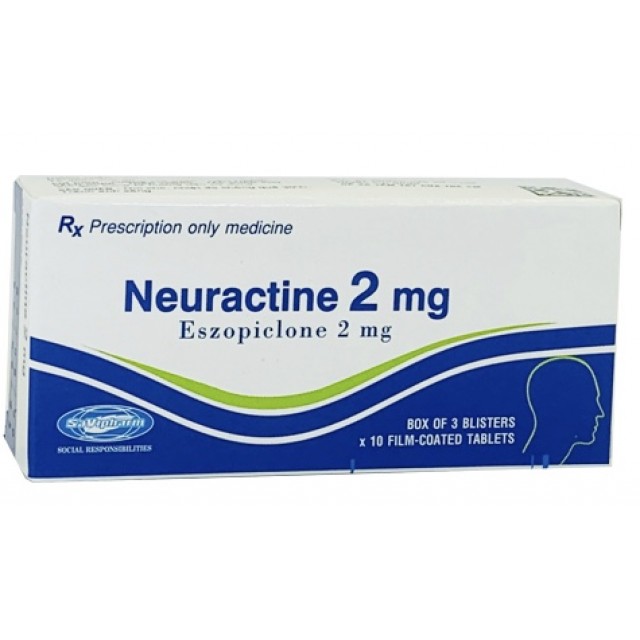 Neuractine 2mg H/30 viên ( điều trị chứng rồi loạn giấc ngủ)