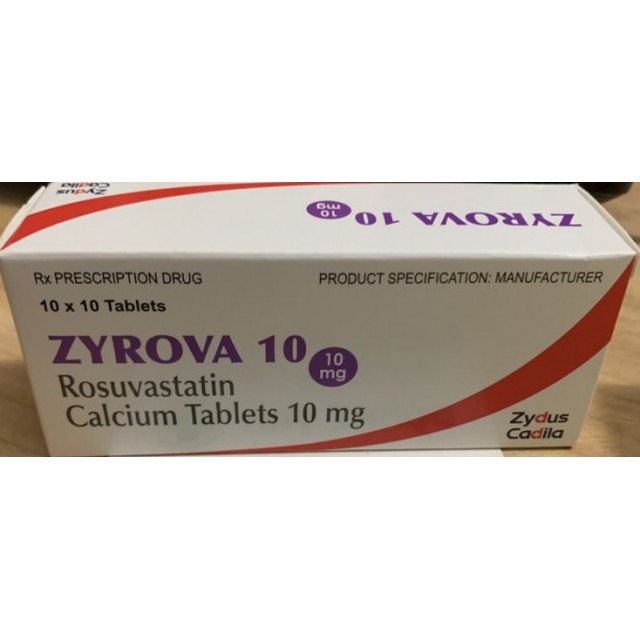 ZYROVA 10mg H/100 viên (trị rối loạn lipid máu)