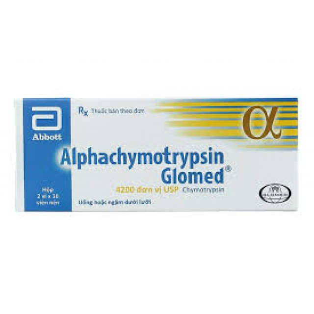 Alphachymotrypsin Glomed H/20 viên